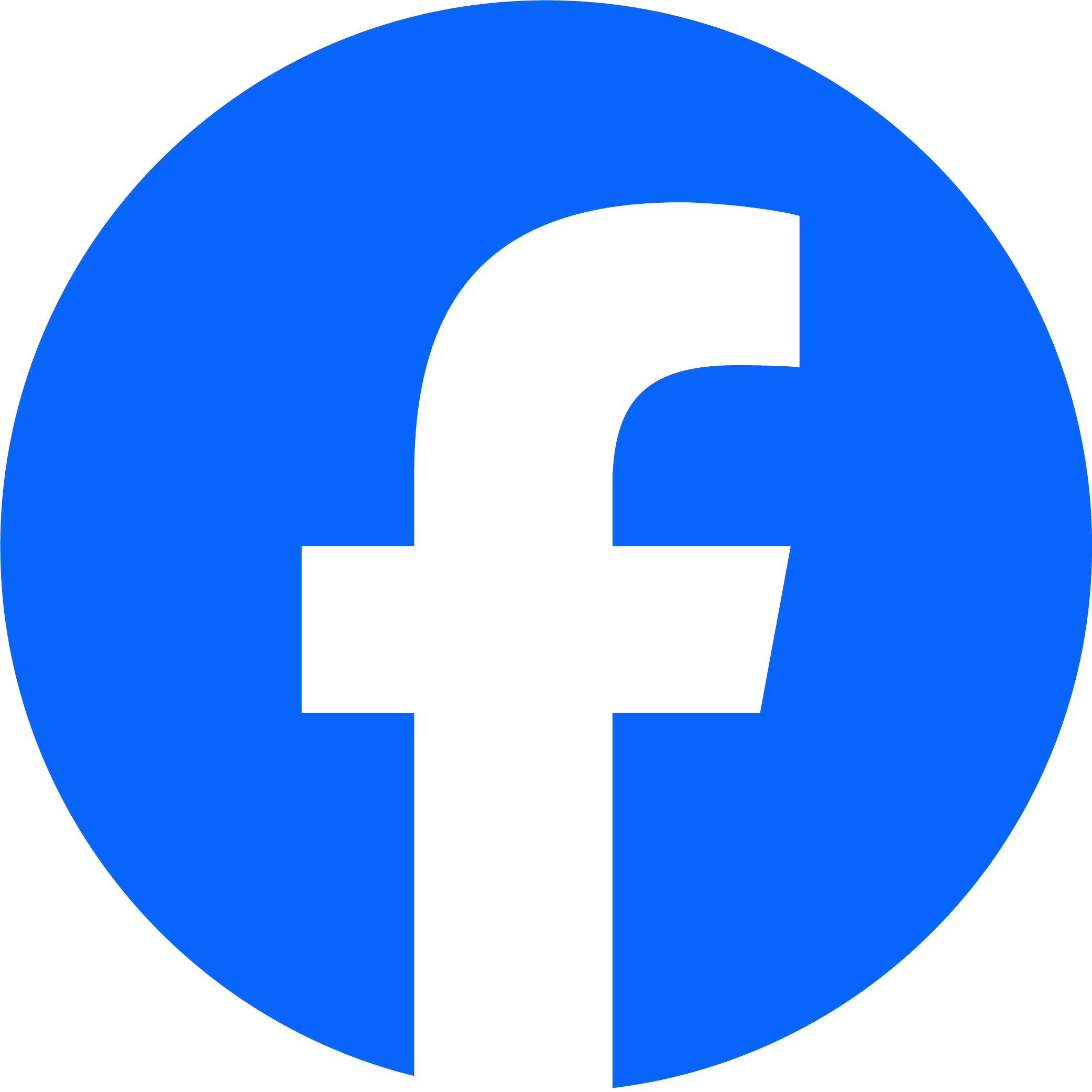 The Facebook logo — a white lowercase f against a blue circle background.